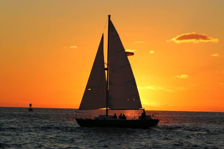 sailboat at sunset sailboat at sunset