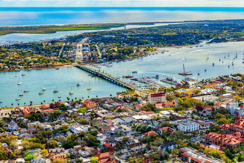 St. Augustine from above